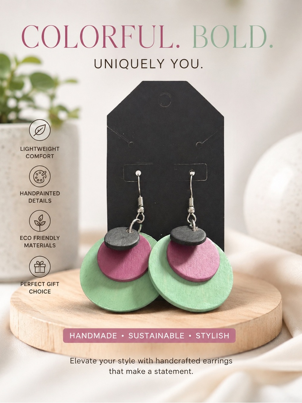 Layered dangle earrings